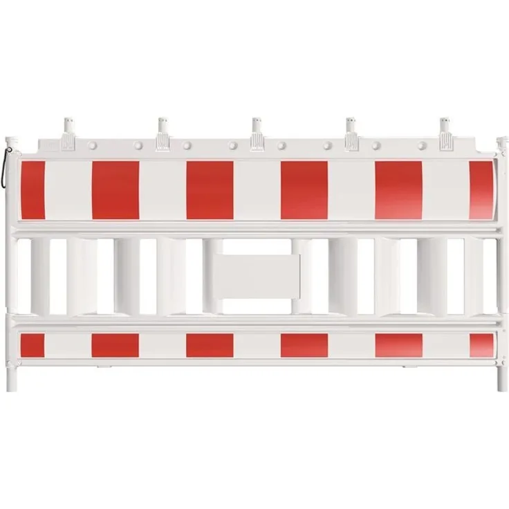 Schake Absperrschrankengitter retroreflektierend RA2/B, 2,1 m in rot/weiß, HDPE mit stabiler Folie