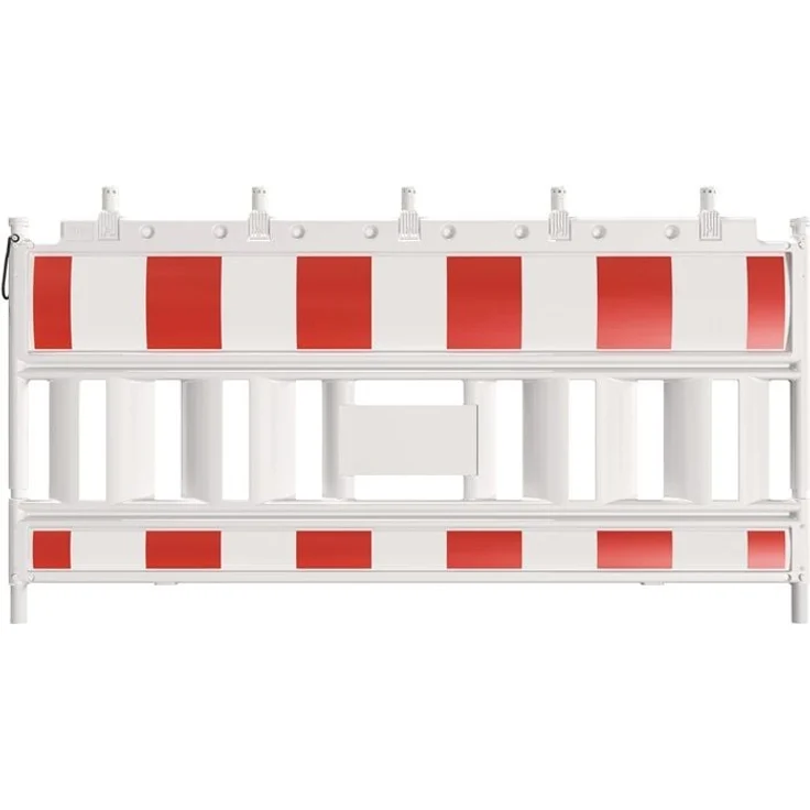 Schake Absperrschrankengitter retroreflektierend RA2/B, 2,1 m in rot/weiß, HDPE mit stabiler Folie