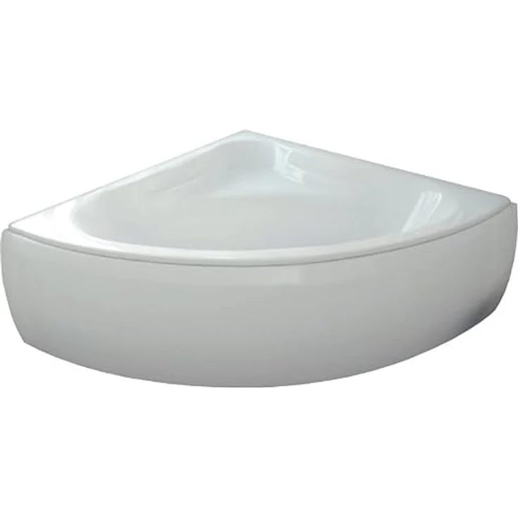 KOLMAN Badewanne Eckbadewanne Mia 140x140 mit Acrylschürze - Ablaufgarnitur VIEGA & Füße – Bild 4