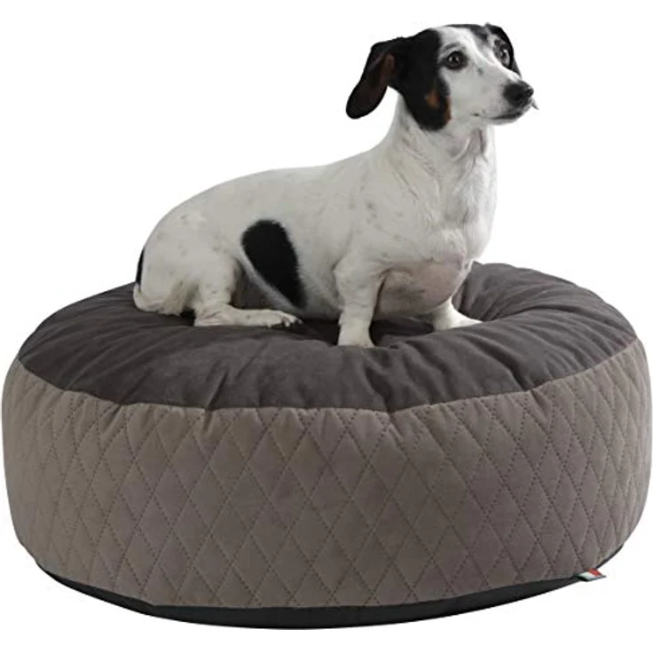 Maxi-Pet 80392 Liegekissen Pouf, durchmesser 60x18 cm, taupe/braun - Preisvergleich – Bild 2