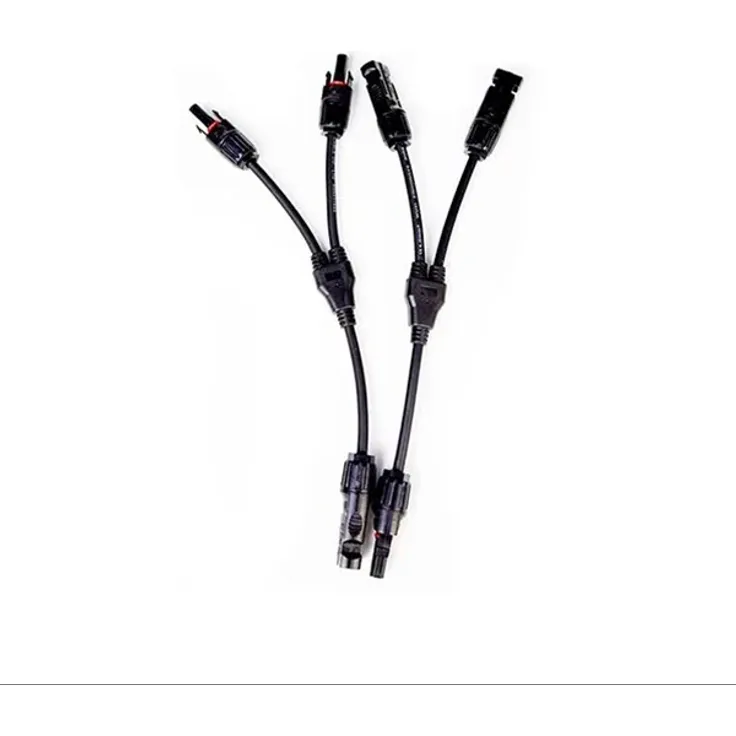 EcoFlow Cable Solar MC4 Parallel Conne, MC4-Parallelkabelset für EcoFlow DELTA und RIVER Series Powerstations, 2 schwarze Kabel