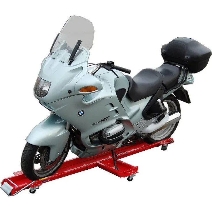 TRUTZHOLM Transportwagen Motorrad Rangierhilfe, 567 kg Tragkraft, robuste Bauweise aus Stahl, 30 kg schwer