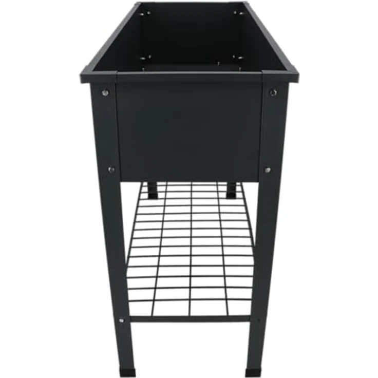 Esschert Design Dutchlander Erhöhte Kinderzimmerbox Metall anthrazit L, Stahl, PP & Edelstahl, 80 Liter Erdvolumen, 40 kg Tragfähigkeit – Bild 3