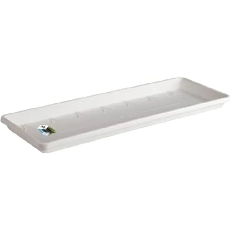 elho Barcelona Balkonkasten Untersetzer 70 - Untersetzer für Balkon & Außen - Ø 65.0 x H 2.8 cm - Weiß/Weiss – Bild 1