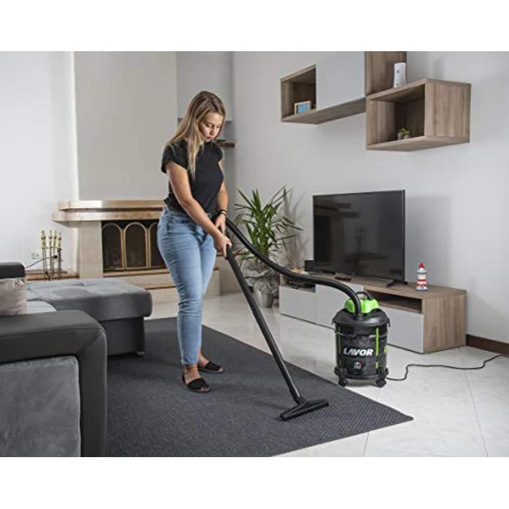 Lavorwash Jocker 1400 S Staubsauger (1400 W, Trocken- und Nasssauger, 20 l, 75 dB, Schwarz, Grün) beutellos 20 Liter – Bild 3