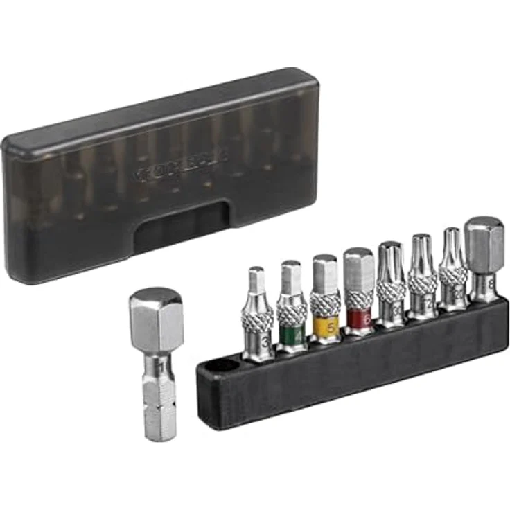 Topeak Torq Stick 4-20 Nm, Drehmomentschlüssel mit 9-teiligem Bit-Set und Umschalt-Knarrenkopf – Bild 2
