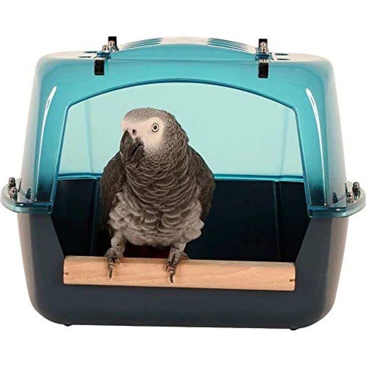 Nobby Vogelhaus Badehaus Splash Giant, extra großes Badehaus für Vögel und Chinchillas, zur Aufhängung an Innen- und Außenseite des Käfigs – Bild 2