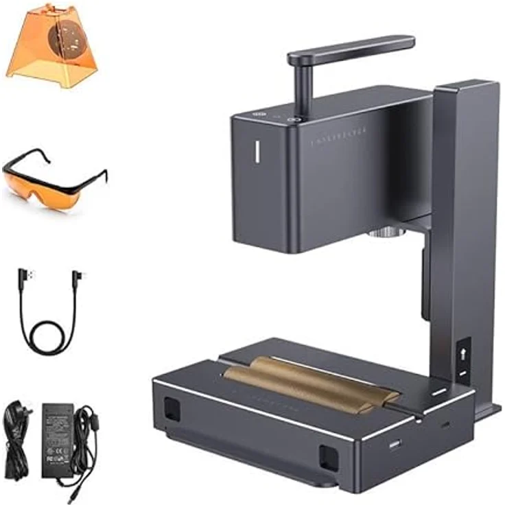 LaserPecker 2 Suit Version, Lasergravierer mit elektrischer Fokussierung und Bluetooth-Konnektivität für Holz, Metall, Leder und Kunststoff – Bild 2