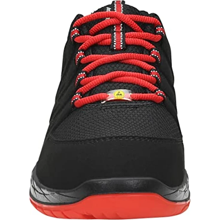 ELTEN MADDOX black-red Low ESD S3 729561, Arbeitsschuh mit Stahlkappe und metallfreiem Durchtrittschutz – Bild 4