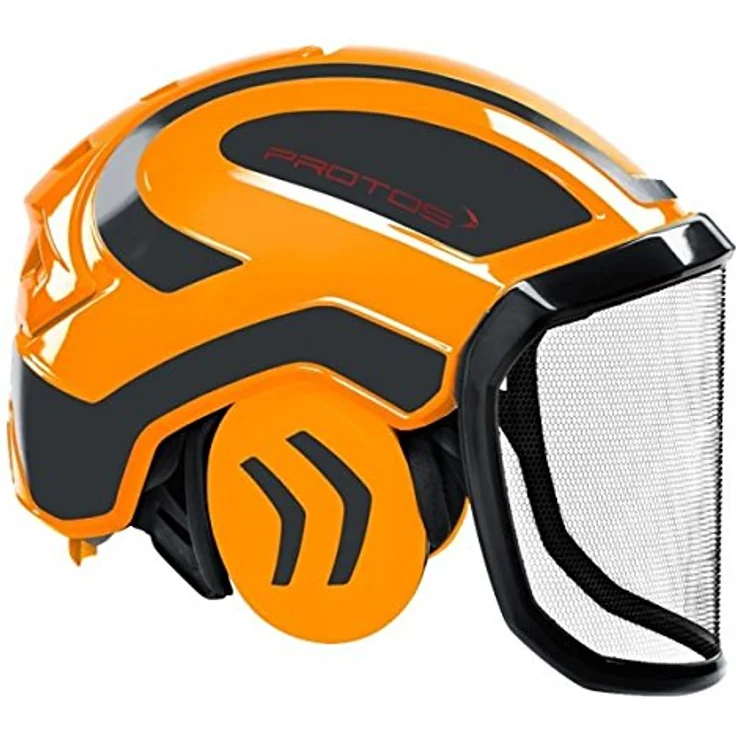 Protos Helm Integral Forest schwarz/gelb, feines Visier – Bild 8