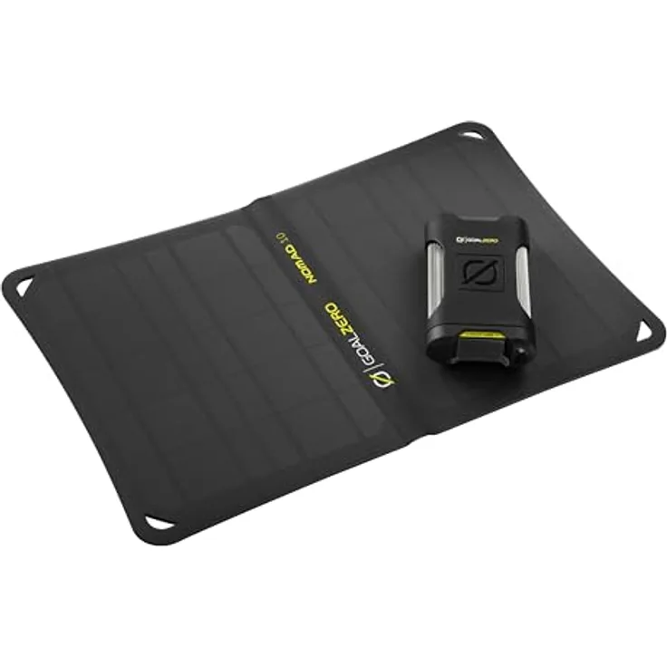 Goal Zero Venture 35 + Nomad 10 Kit, tragbares Solarpanel mit 9600 mAh Powerbank, IP67 wasserdicht, 10 W