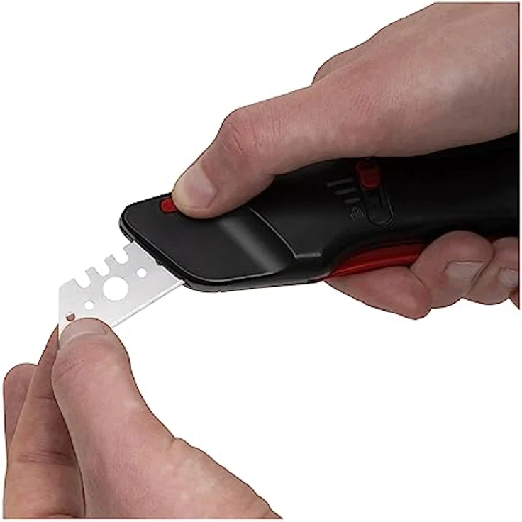 Stier Trapezklinge für Sicherheits-Cuttermesser Basic, 10er Pack, langlebig und werkzeugfreier Wechsel – Bild 2