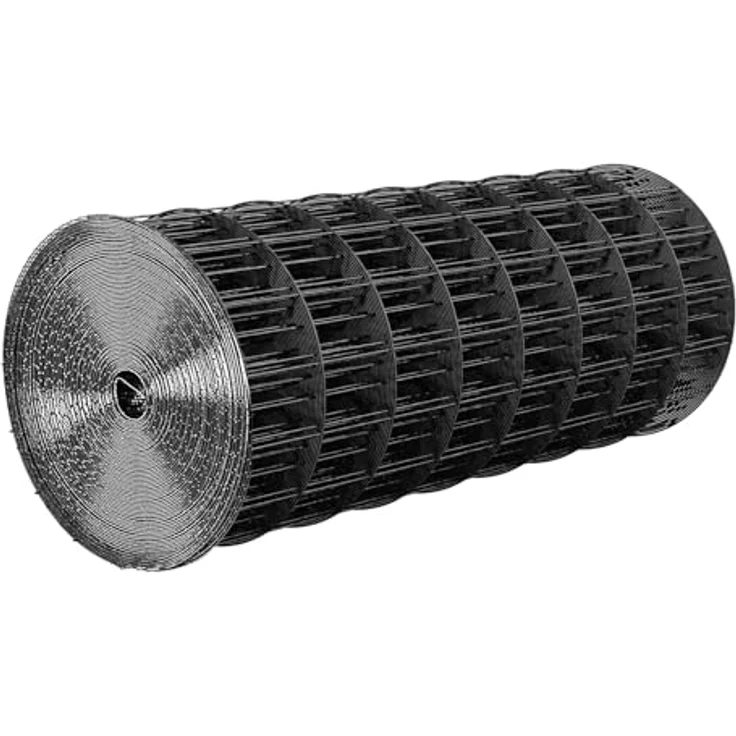VEVOR Weidezaun, 91 cm x 7,62 m, verzinkter Stahldrahtzaun mit schwarzer PVC-Beschichtung, Maschenweite 5,08 x 7,62 cm für Hühner und Kaninchen – Bild 9
