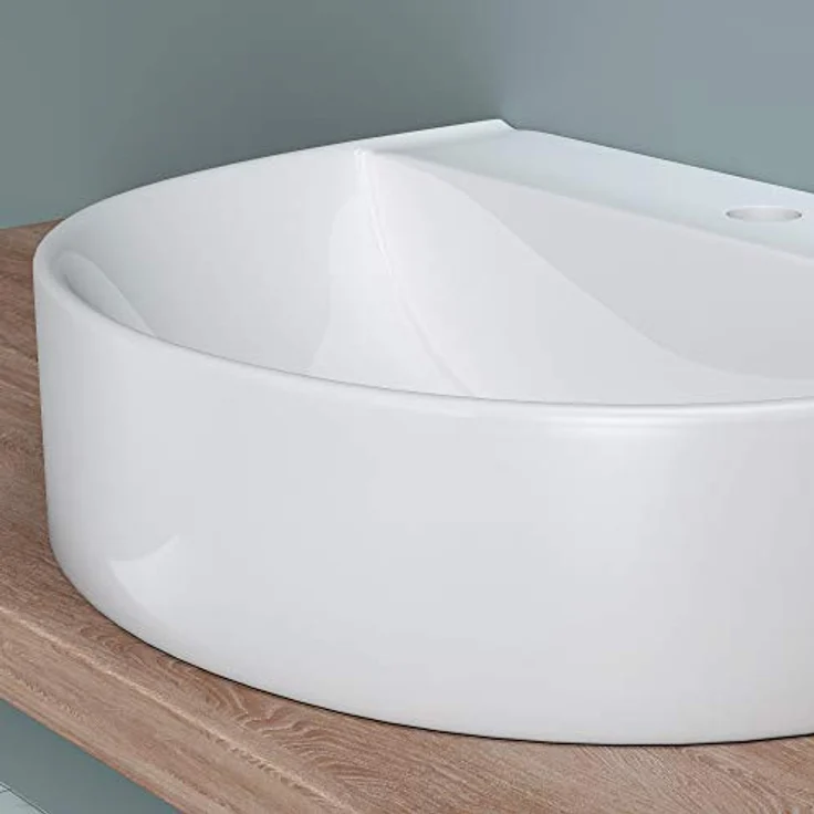 doporro Brüssel896 Aufsatz- / Hängewaschbecken Keramik, inkl. Nano-Versiegelung – Bild 5