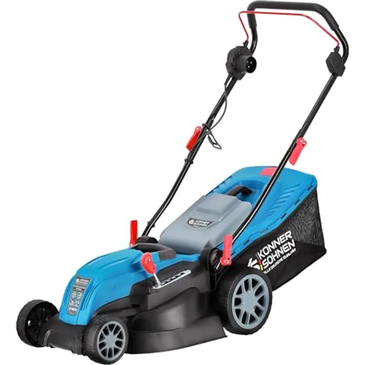 Könner & Söhnen Elektro-Rasenmäher KS 42LM, 1.800 W, Schnittbreite 42 cm, 3-in-1-Funktion, höhenverstellbar