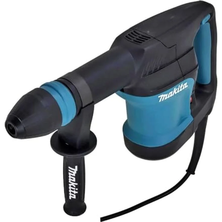 Makita HM0870C Stemmhammer 1100 W SDS-max 7,6 J mit Transportkoffer, Gewebetuch, Bohrerfett – Bild 6