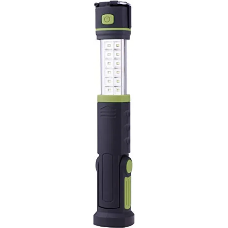 EMOS SMD LED Wiederaufladbare Arbeitsleuchte/Werkstattlampe mit Magnet und Haken, 42 Stunden Leuchtdauer, Lichtstrom 177 Lumen, 25 M Leuchtweite