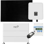 FOX ESS H3 10kWp PV Komplettanlage mit Glas-Glas Modulen und 8,64kWh Speicher, enthält 3-phasigen 10kW Hybrid-Wechselrichter, 1x 2,880Wh Hochvolt-Solarspeicher mit BMS, 2x 2,88kWh Hochvolt-Solarspeicher, WiFi 3.0 Stick, Energy Meter und 24x 440W Sunpro TopCon Full Black Glas-Glas Solarmodule