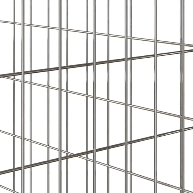 vidaXL Komposter Gartenkomposter 100x100x50 cm aus verzinktem Stahl, quadratisch, silber, für außen – Bild 8
