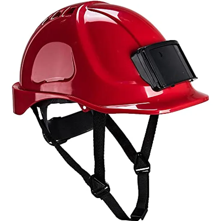 Portwest PB55 Vented Endurance Badge Holder Hard Hat Helmet with Badge ID Red