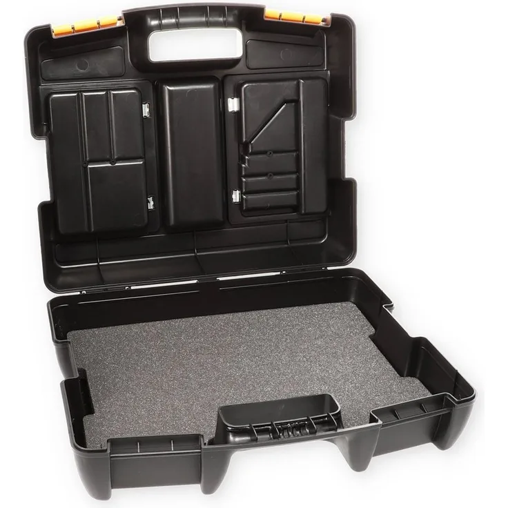 GarPet Werkzeugkoffer Kunststoff universal Schaumstoffeinlage, integrierte Sortimentsfächer - blau