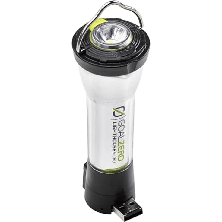 Goal Zero 32008 Lighthouse Micro Charge LED Camping-Leuchte 120lm akkubetrieben 87g Schwarz, Gelb – Bild 1