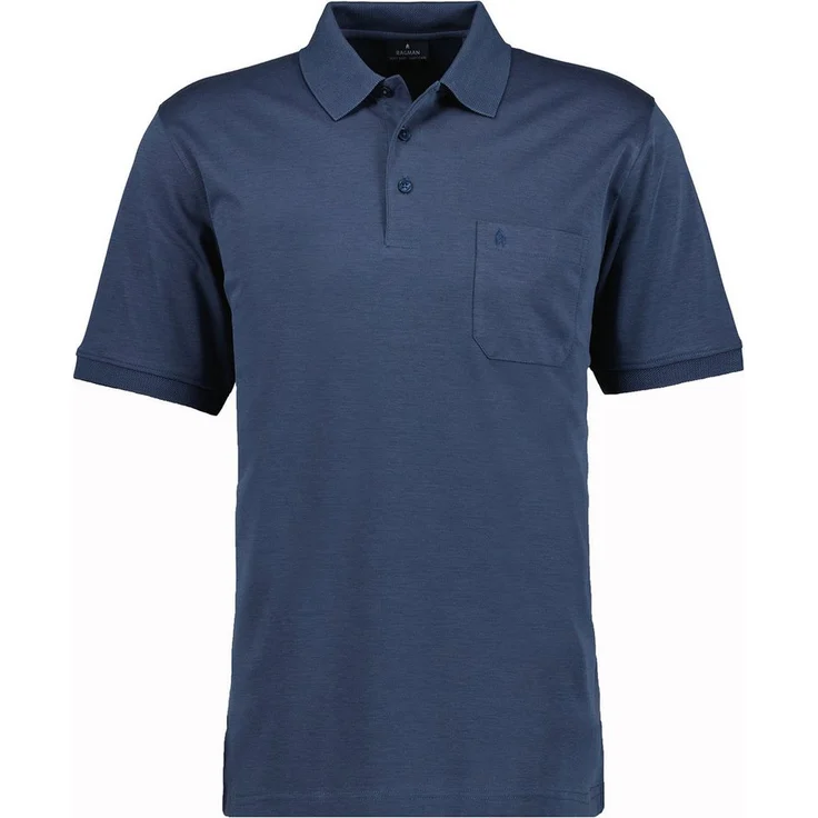 RAGMAN Poloshirt, klassischer Freizeit-Look in stilvollem Schwarz – Bild 1