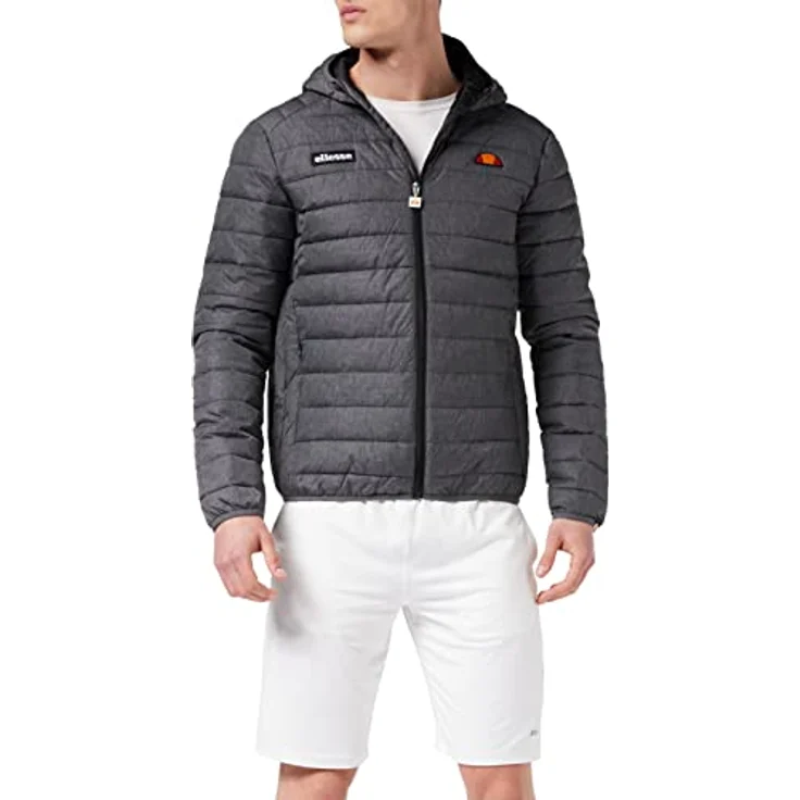 Ellesse Lombardy, Herren Winterjacke mit Kunstfaser-Wattierung und elastischen Einfassungen, grau, M – Bild 1