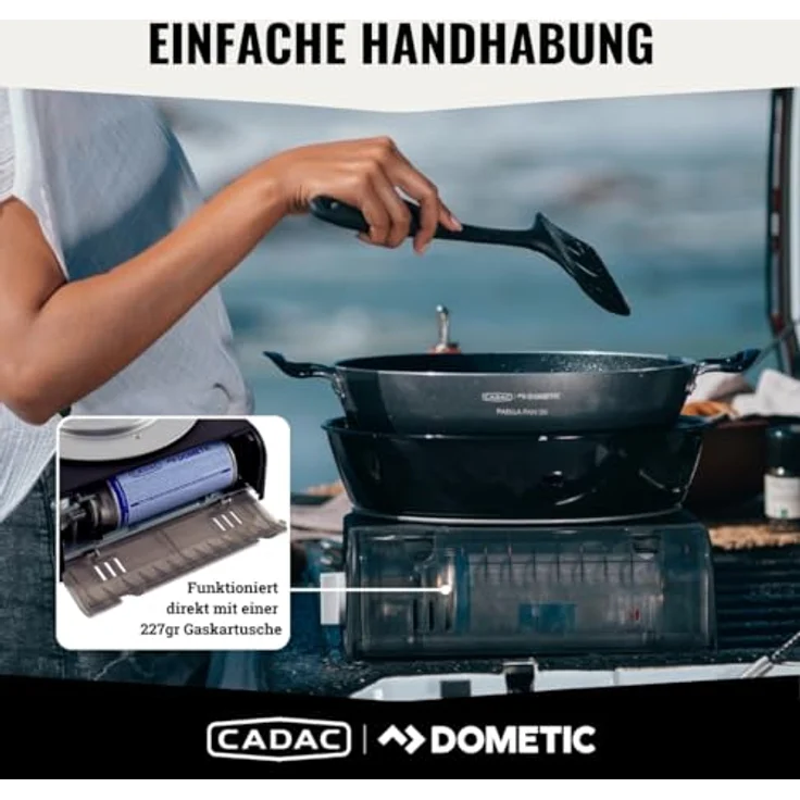 Cadac Safari Chef 30 Compact Gasgrill leichtgewichtiger Campinggrill ø 30 cm 6525L1-10-UN – Bild 4