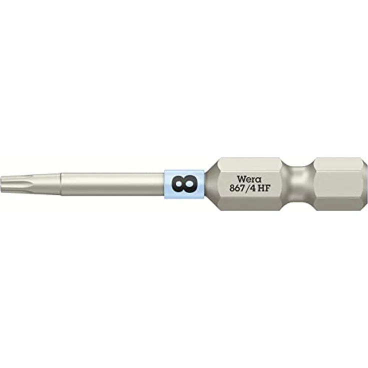 Wera Torx-Bit 867/4, TX 8 mit Haltefunktion für Innen TORX® Schrauben, 1 Stück – Bild 1