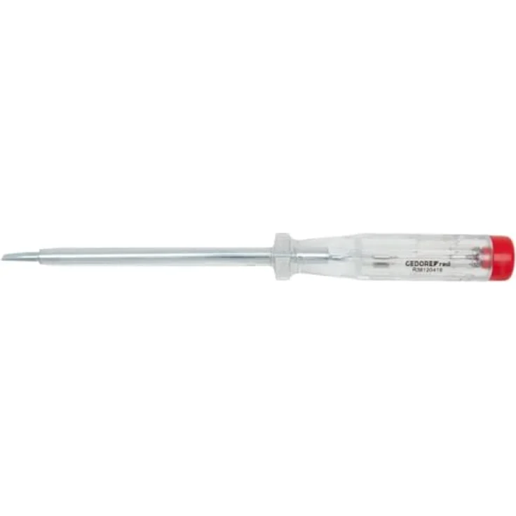 Gedore Red Phasenprüfer R38120419, Spannungsprüfer 220-250V mit 4mm Schlitzstecker – Bild 1