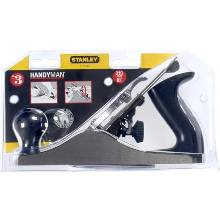 Stanley Handyman Putzhobel (240 mm Eisenlänge, glatte Sohle, geschliffene Seiten, Maulbreite veränderbar) 1-12-203 - Preisvergleich – Bild 2