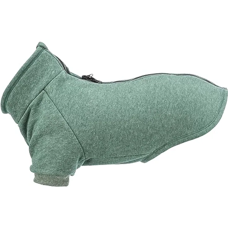 TRIXIE Sweatshirt Amsterdam Urban Style, Hundebekleidung für kleine Hunde, XS, 30 cm, Grün