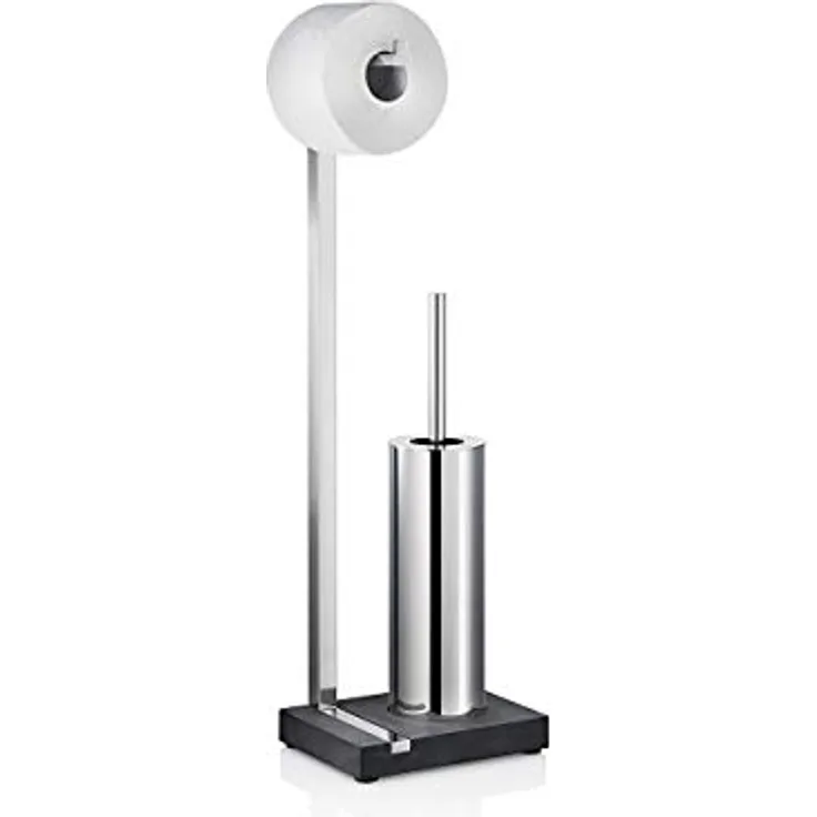 Blomus,68820,Menoto AA8- WCBürstenhalter Edelstahl fürToilettenbürste und WC Rollen