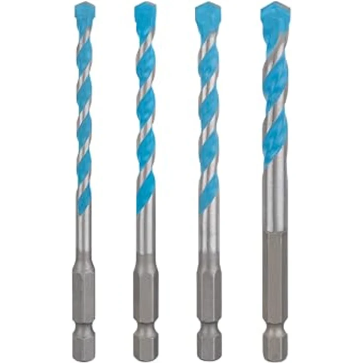Bosch EXPERT HEX-9 Multi Construction Bohrer-Set, 4-tlg. 5,5-8 mm, für Beton und Soft Ceramic Tiles, Sechskantschaft, Professional Zubehör – Bild 1