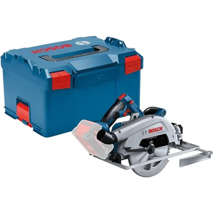 Bosch PRO 18V System Akku-Kreissäge GKS 18V-68 G, kabellose Leistung mit 1.800 W, inkl. L-BOXX, ergonomischer Hilfsgriff, ECO-Modus, 360°-Staubanschluss