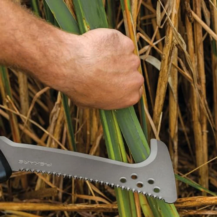 Fiskars Hippe mit Säge CL-521, ergonomische Gartensäge mit 23 cm gehärtetem Stahl-Sägeblatt und grober Zahnung, inkl. Nylon-Holster – Bild 11