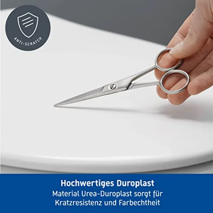 Duravit WC-Sitz Starck 3, Weiß, 43,1 cm x 37 cm x 4,3 cm mit Absenkautomatik und Edelstahlscharniere – Bild 5