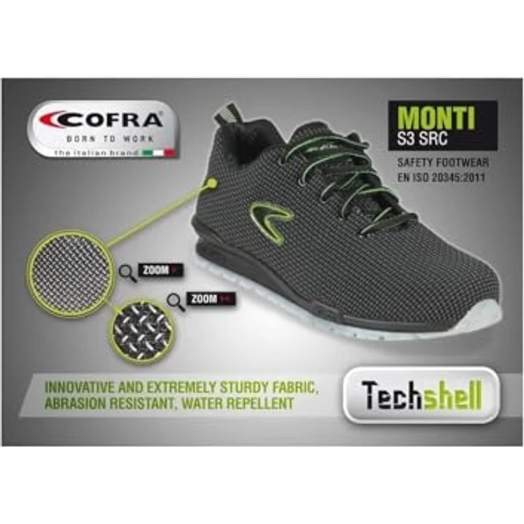 Cofra Monti, Sicherheitsschuhe S3 SRC, wasserabweisend, atmungsaktiv, Größe 45 – Bild 2