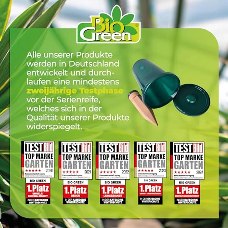 Bio Green HYDRO Cup Becheraufsatz mit Füllstandsanzeige Bewässerungssystem mit einer Kapazität von 2,5 l Pflanzenbewässerung - HCP-T – Bild 8