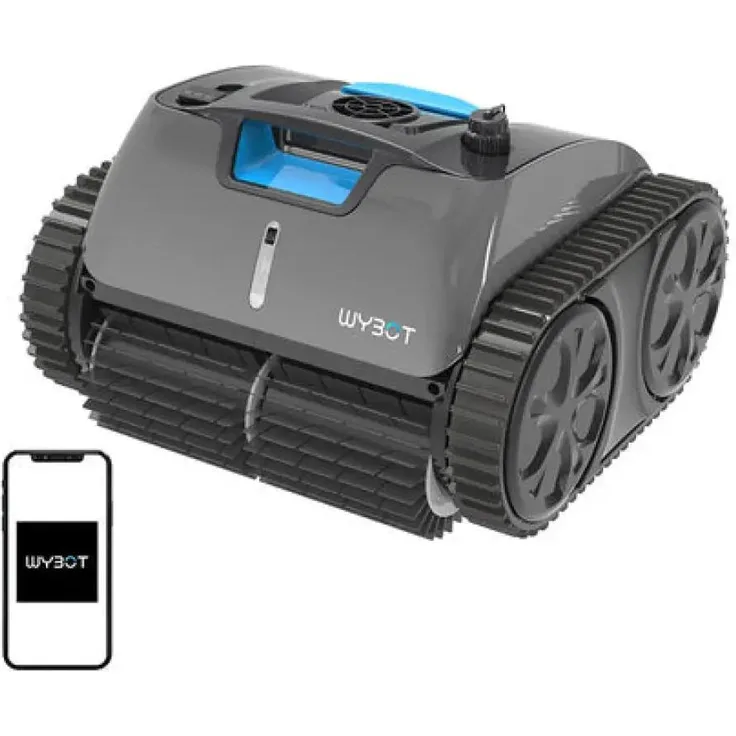 Wybot C1 Max, kabelloser Schwimmbad-Reinigungsroboter mit App-Steuerung, Infrarotsensoren und 180µm Filter