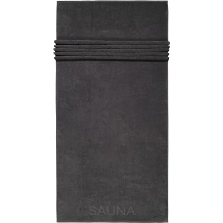 Cawoe Pure 6501, Saunatuch in Grau, 80x200 cm, hochwertiger Frottier für Freizeit und Wellness – Bild 1