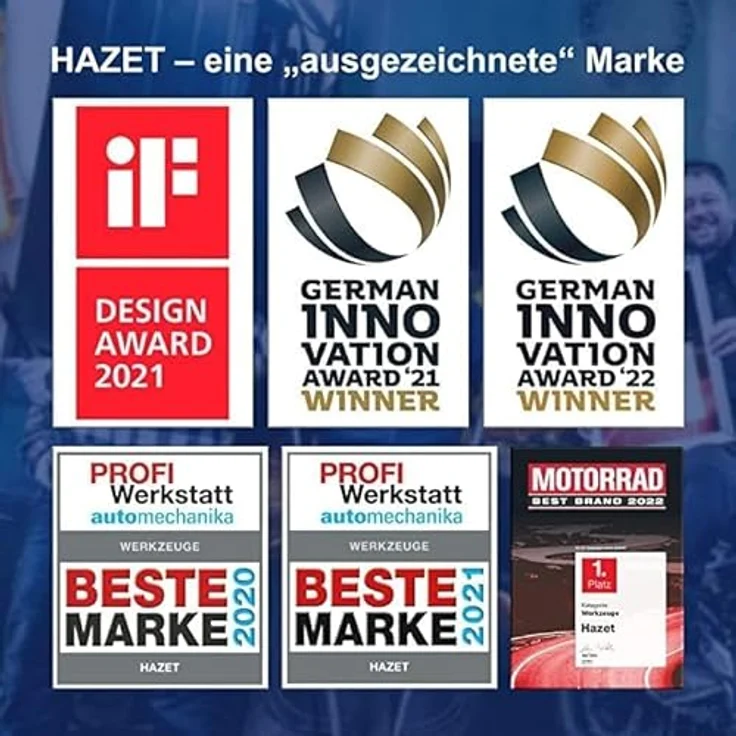 Hazet Radnaben-Schleifer 4-teilig, Schleifwerkzeug für Rost- und Schmutzbeseitigung an Radnaben und Bremsscheiben, max. 500 U/min – Bild 5