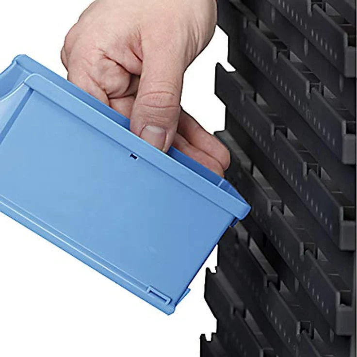 Allit 457090 Schlitzplatte ProfiPlus Endless 54, endlos verlegbare Wandplatte für Lagersichtboxen mit rutschfestem Noppenprofil – Bild 2
