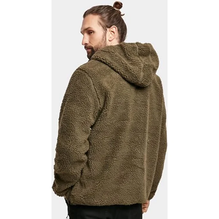 Brandit Herren Teddyfleece Worker Pullover, Arbeitsjacke mit hochflorigem Teddy-Fleece, blau – Bild 3