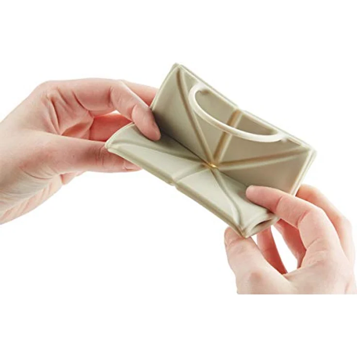 HUNTER LIST Silikon Falt-Reisenapf, 15 x 12 x 5 cm, beige – Bild 2