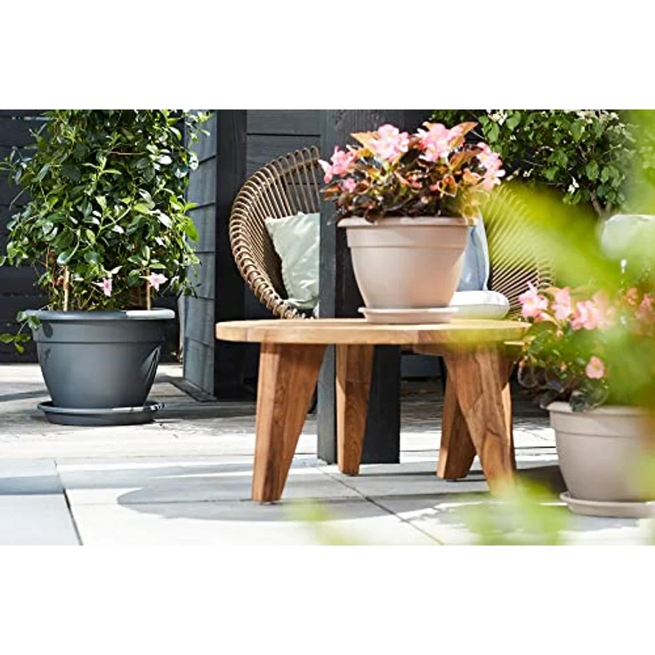 Elho universal rund Untersetzer, Anthrazit, 40 x 40 x 5,8 cm – Bild 6
