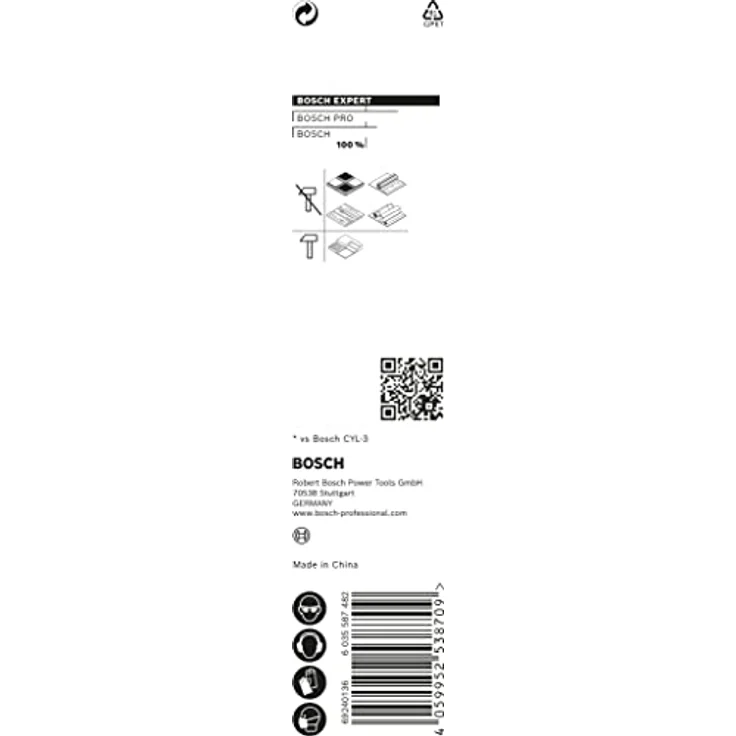 Bosch Expert HEX-9 MultiConstruction Bohrer, 6,5x60x100mm, präzises Bohren in verschiedenen Materialien, VPI 1 Stk. – Bild 4