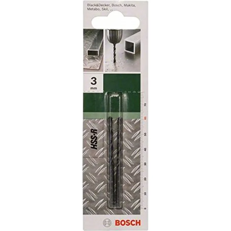 Bosch Metallbohrer HSS-R rollgewalzt (2 Stück, Ø 3 mm) - Preisvergleich – Bild 5