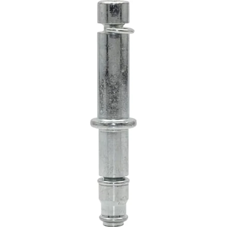 WAGNER Reduzierstift 2tlg. - Ø 8,5 / 8 mm x Höhe 15/26/45 mm, Stahl verzinkt - für Möbelrolle / Möbelgleiter mit Aufnahme 8 mm - Klemmring, blau – Bild 1
